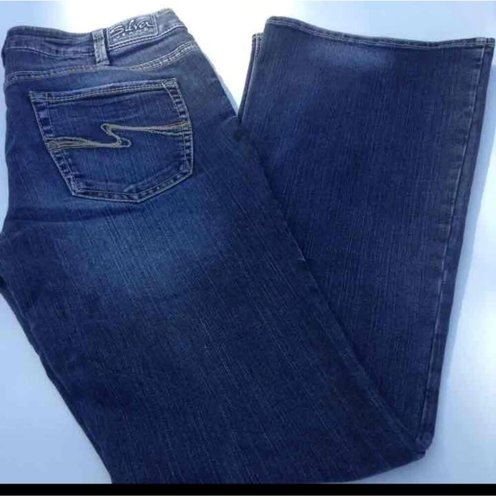 SILVER Suki Dark Distressed 31 Waist 31/35